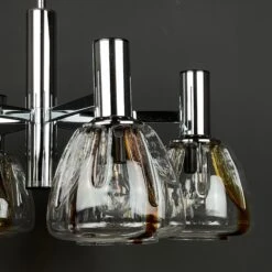 Mid-century Murano Glass Chandelier By Targetti Sankey Italy 1980s -Promos Meubles Boutique 007 2 master