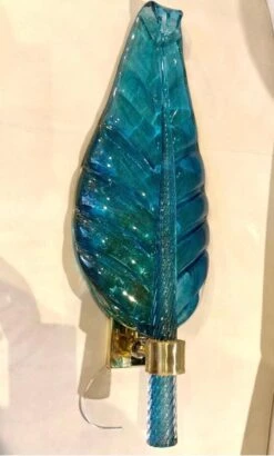 Pair Of Murano Glass Leaf-Form Wall Lights By Barovier & Toso, Circa 1960 -Promos Meubles Boutique 00A28521 E871 4FE8 82DB 427903F429AB master