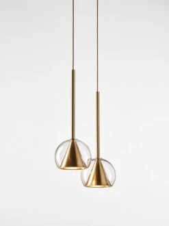 Set Of 2 Big Neutral Nude Kono Pendant Lights By Dechem Studio -Promos Meubles Boutique 04 DECHEM Kono f Martin Chum master