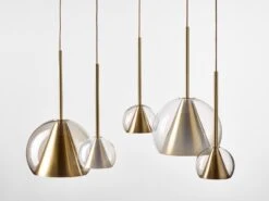 Set Of 2 Big Neutral Nude Kono Pendant Lights By Dechem Studio -Promos Meubles Boutique 09 DECHEM Kono f Martin Chum master