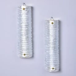 Pair New Murano Glass Graniglia Crystal Sconces -Promos Meubles Boutique 11320 1 master
