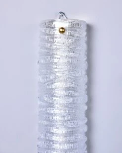 Pair New Murano Glass Graniglia Crystal Sconces -Promos Meubles Boutique 11320 4 master