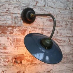 Dark Blue Enamel Vintage Industrial Flexible Arm Wall Lights Scones 15 Dark Blue Enamel Vintage Industrial Flexible Arm Wall Lights Scones -Promos Meubles Boutique 1181 alderney wall dark blue 06 master