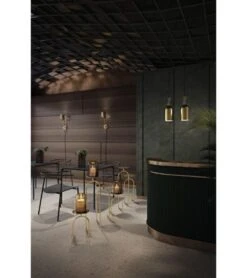 Gold Cylinder Wall Lamp -Promos Meubles Boutique 11 Hiatus pedestal master