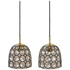 Limburg 1 Of 3 1970s Vintage "Iron" Rings Glass & Brass Pendant Lights Or Lamps -Promos Meubles Boutique 15645962 master