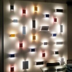 Large Charlotte Perriand 'Applique À Volet Pivotant Double' Wall Light In White -Promos Meubles Boutique 15 master 1