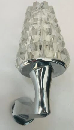 Pair Of French 1970s Crystal High Style Wall Lamps Midcentury Sculptural -Promos Meubles Boutique 17B56A30 DD62 4512 9D8C FD3827A07270 master