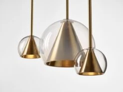 Set Of 2 Big Neutral Nude Kono Pendant Lights By Dechem Studio -Promos Meubles Boutique 17 DECHEM Kono f Martin Chum master