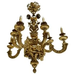 Mazarin Chandelier In Bronze, France