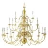 Monumental 28-Arm Brass Chandelier Wakefield Livex Lighting Williamsburg 2 Monumental 28-Arm Brass Chandelier Wakefield Livex Lighting Williamsburg -Promos Meubles Boutique 19587442 master