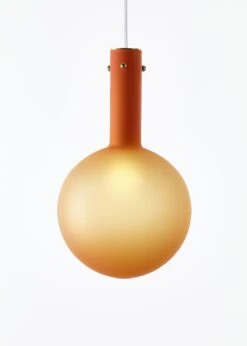 Set Of 2 Matte Orange Sphaerae Pendant Lights By Dechem Studio -Promos Meubles Boutique 1 master 2