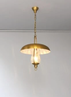 3 Fine French Hanging Bronze And "Craquelé" Glass Lanterns By Jean Perzel -Promos Meubles Boutique 2094 Lanterne rustique Perzel modele 824 MM6 master