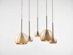 Set Of 2 Big Neutral Nude Kono Pendant Lights By Dechem Studio -Promos Meubles Boutique 20 DECHEM Kono f Martin Chum master