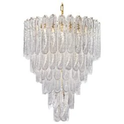Huge Modern Italian Murano Glass Chandelier