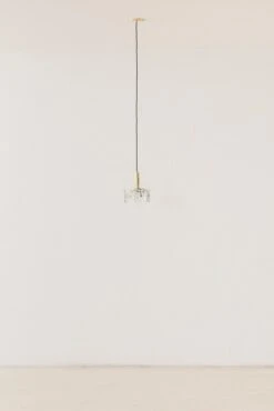 Vintage Pendant Lamp By Lustres Pelotas, Brass And Prismatic Glass, Brazil 1950s -Promos Meubles Boutique 230420 Bossa ph Ana Pigosso 089 AL master