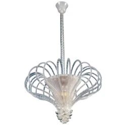 Beautiful Art Deco Murano Chandelier Or Lanterne, 1940s