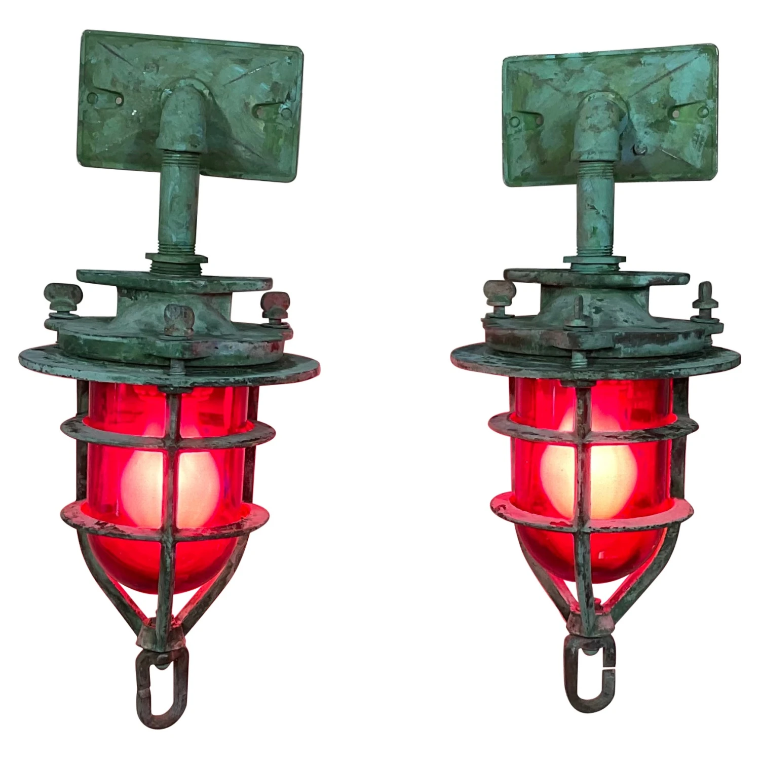 Pair Of Bronze Nautical Marine Scones 3 Pair Of Bronze Nautical Marine Scones