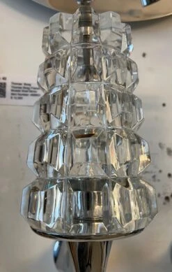 Pair Of French 1970s Crystal High Style Wall Lamps Midcentury Sculptural -Promos Meubles Boutique 2EF73FD7 5C33 45AB 85E3 4C3030827950 master