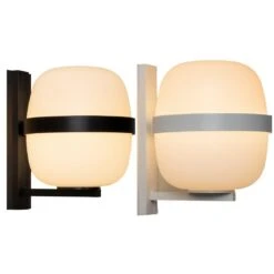 Miguel Milá 'Wally Cesta' Wall Lamp In Opal Glass And Black For Santa & Cole -Promos Meubles Boutique 2 master 8