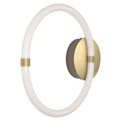 Petite Friture Unseen Wall Lamp O In Brass Transluscent By Studio Pepe, 2020