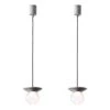 Set Of 2 Silver Stratos Mini Ball Pendant Light By Dechem Studio 1 Set Of 2 Silver Stratos Mini Ball Pendant Light By Dechem Studio -Promos Meubles Boutique 34650882 datamatics