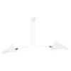 Serge Mouille Two-Arm Ceiling Lamp In White, In Stock! 2 Serge Mouille Two-Arm Ceiling Lamp In White, In Stock! -Promos Meubles Boutique 34653392 datamatics