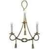 Vintage Gold Gilt Rope Twist & Tassle Three Branch Wall Light With Candle Mounts 2 Vintage Gold Gilt Rope Twist & Tassle Three Branch Wall Light With Candle Mounts -Promos Meubles Boutique 34674942 datamatics