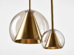 Set Of 2 Big Neutral Nude Kono Pendant Lights By Dechem Studio -Promos Meubles Boutique 37 DECHEM Kono f Martin Chum master