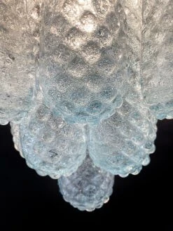 Elegant Pair Of Vintage Blue Glass Petals Drop Wall Sconce, Murano, 1970 -Promos Meubles Boutique 4 1 copia master