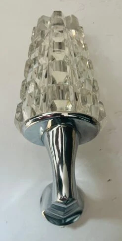 Pair Of French 1970s Crystal High Style Wall Lamps Midcentury Sculptural -Promos Meubles Boutique 65588220 38F7 4A8C B907 A6276E8F8D7A master