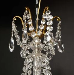 Large Antique French Louis XVI Style Gilt Bronze And Cut Crystal Chandelier -Promos Meubles Boutique 6R1A0702 master