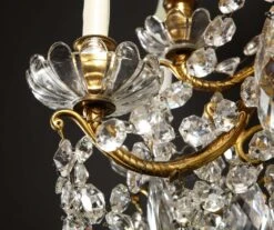 Large Antique French Louis XVI Style Gilt Bronze And Cut Crystal Chandelier -Promos Meubles Boutique 6R1A0712 master