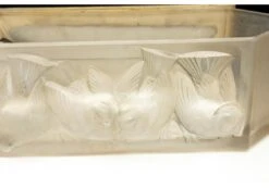 Rare Pair Of Rene Lalique Art Deco Wall Sconces With Sparrows -Promos Meubles Boutique 6 master