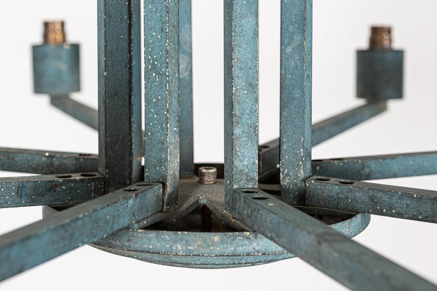 Paris Theatre Verdigris 8arm Brass Chandelier 8 Paris Theatre Verdigris 8arm Brass Chandelier – Image 6