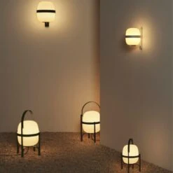 Miguel Milá 'Wally Cesta' Wall Lamp In Opal Glass And Black For Santa & Cole -Promos Meubles Boutique 7 master 2