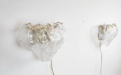Pair Of Midcentury Murano Glass Leaf Wall Lamps, 1970s 17 Pair Of Midcentury Murano Glass Leaf Wall Lamps, 1970s -Promos Meubles Boutique 988464 3 master