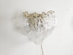 Pair Of Midcentury Murano Glass Leaf Wall Lamps, 1970s 19 Pair Of Midcentury Murano Glass Leaf Wall Lamps, 1970s -Promos Meubles Boutique 988464 5 master