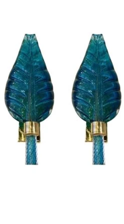 Pair Of Murano Glass Leaf-Form Wall Lights By Barovier & Toso, Circa 1960 -Promos Meubles Boutique 9E32095D 2B47 4254 9EA9 0836384F6B33 master