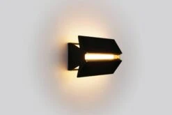 Outdoor Rated Ada Sconce 9 Black By Ravenhill Studio -Promos Meubles Boutique ADS33A Ada Sconce 9 Side Open View Ravenhill master