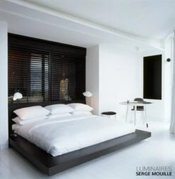 Serge Mouille Antony Sconce In White, In Stock! -Promos Meubles Boutique Antony desk Lamps by Serge Mouille master