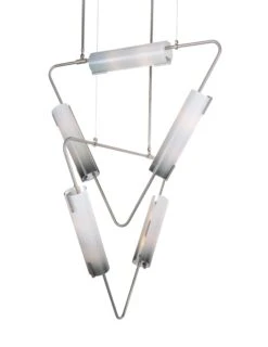 Muse Pendant In Brushed Brass With Mocha Glass Shades By Avram Rusu Studio -Promos Meubles Boutique Avram Rusu Studio Muse Duo Chandelier master