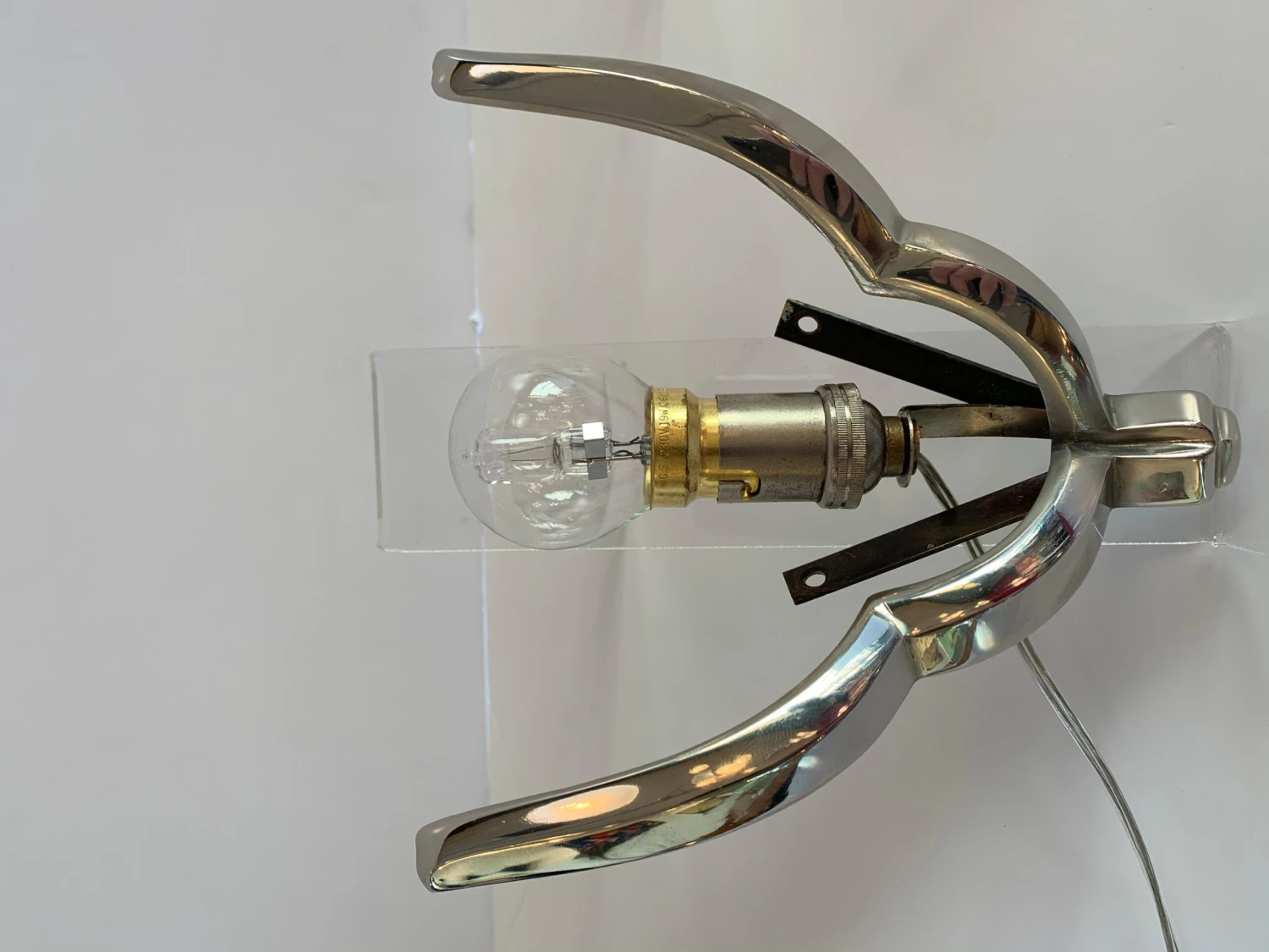 Pair Of Art Deco Corner Sconces Signed Ezan France 'Art Deco Wall Lights, 1930' 14 Pair Of Art Deco Corner Sconces Signed Ezan France 'Art Deco Wall Lights, 1930' – Image 12