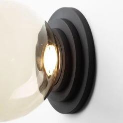 Set Of 2 Black Stratos Ball Wall Light By Dechem Studio -Promos Meubles Boutique B master