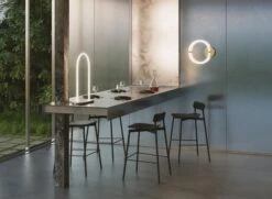 Petite Friture Unseen Wall Lamp O In Brass Transluscent By Studio Pepe, 2020 -Promos Meubles Boutique Bar unseen Copie master