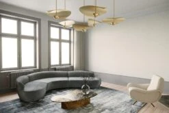 Tarnished Bronze Large Handmade Swedish Sculptural Pendant At 35”/90cm Diameter -Promos Meubles Boutique Bonnie Cluster 01 master