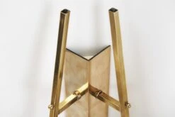 Italian Mid-Century Modern Brass And Glass Wall Lamps, Italy 1950s -Promos Meubles Boutique DSC01257 Details master