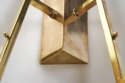 Italian Mid-Century Modern Brass And Glass Wall Lamps, Italy 1950s -Promos Meubles Boutique DSC01263 Details master