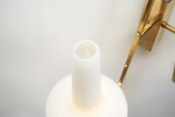 Italian Mid-Century Modern Brass And Glass Wall Lamps, Italy 1950s -Promos Meubles Boutique DSC01265 Details master