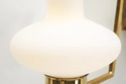 Italian Mid-Century Modern Brass And Glass Wall Lamps, Italy 1950s -Promos Meubles Boutique DSC01266 Details master