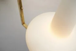 Italian Mid-Century Modern Brass And Glass Wall Lamps, Italy 1950s -Promos Meubles Boutique DSC01267 Details master